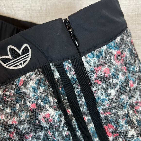 ADIDAS Primegreen Skirt Sz L Flouncy Floral Midi Skirt Multicolor Athleisure Y2k - Picture 5 of 11